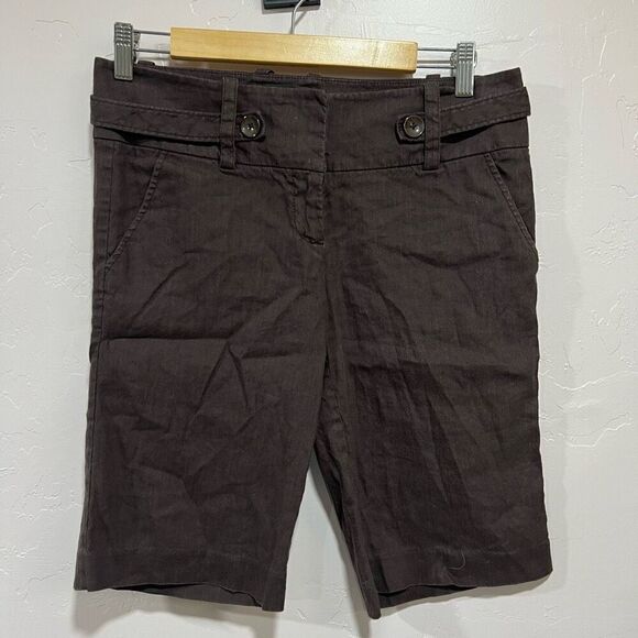 Bebe brown linen shorts - Picture 1 of 6